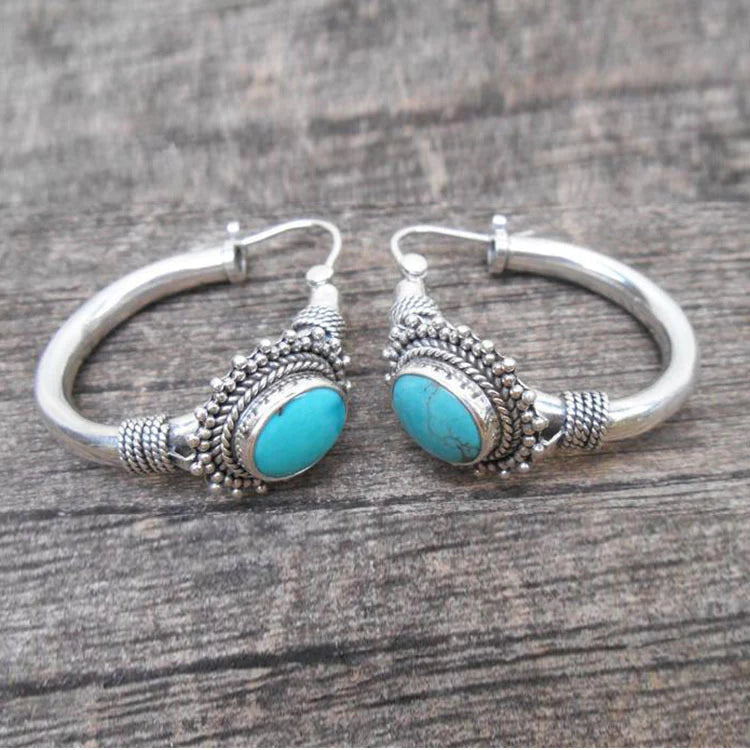 Criselda™ | Retro Turquoise Earrings