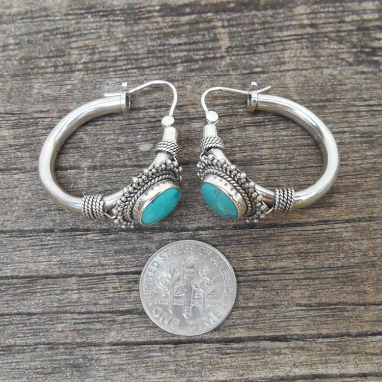 Criselda™ | Retro Turquoise Earrings