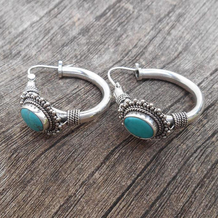 Criselda™ | Retro Turquoise Earrings