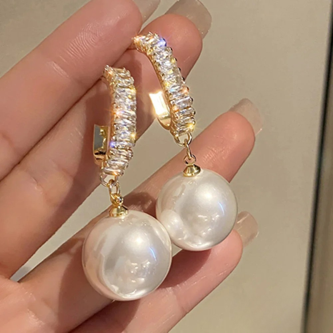 Isla™ | Luxury Pearl and Zirconia Earrings
