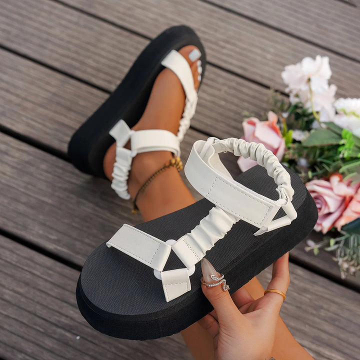 Aura | Shimmering Platform Sandals