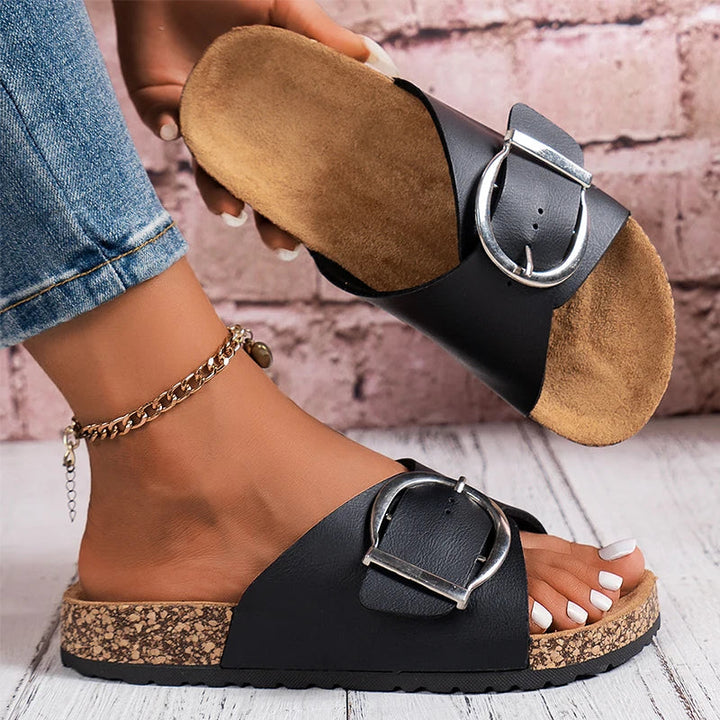 Bellevue | Chic Buckle Slide Mules