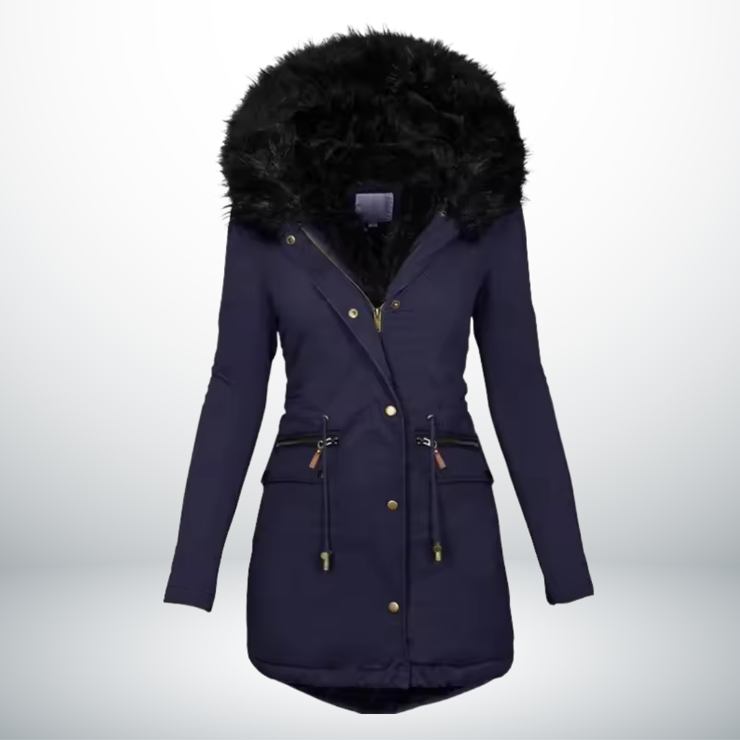 Zynro™ - Relaxed Mid-Length Winter Jacket with Hood and Soft Collar