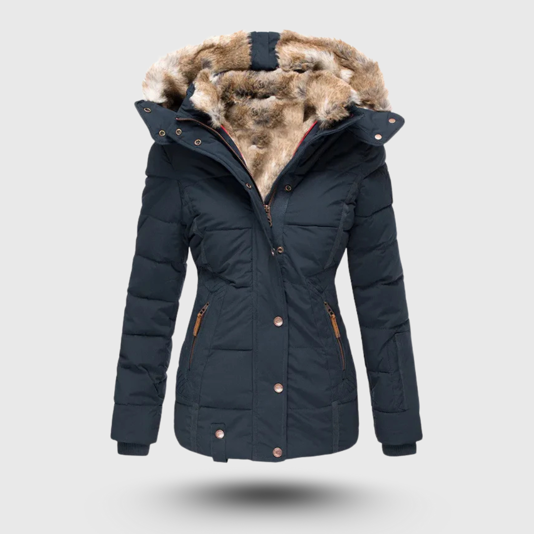 Hanne™ – Winter Jacket with Plush Collar and Slim Fit