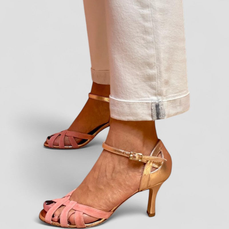 Calista | Chic Open-Toe Kitten Heels