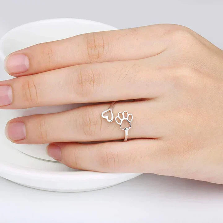 Calder™ | Adjustable Paw-Heart Ring