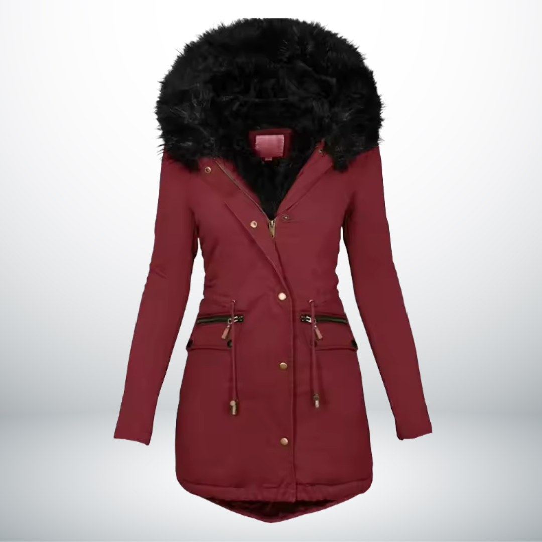 Zynro™ - Relaxed Mid-Length Winter Jacket with Hood and Soft Collar
