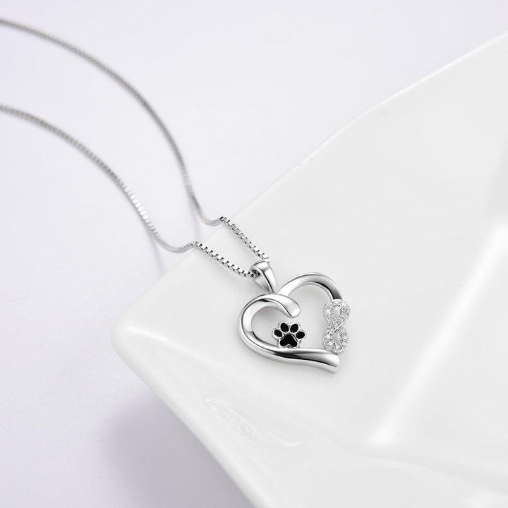 Althea™ | Paws, Heart, and Infinity Necklace