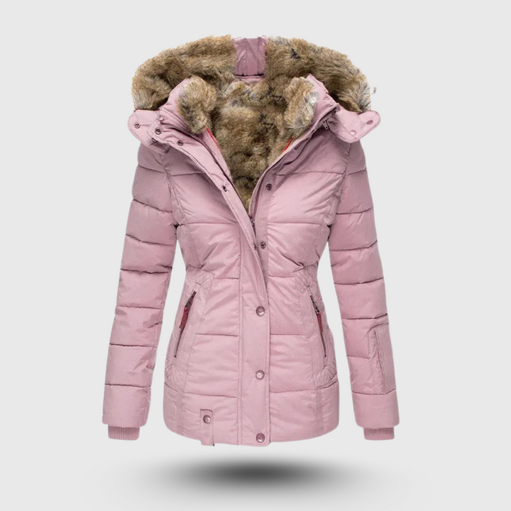 Hanne™ – Winter Jacket with Plush Collar and Slim Fit