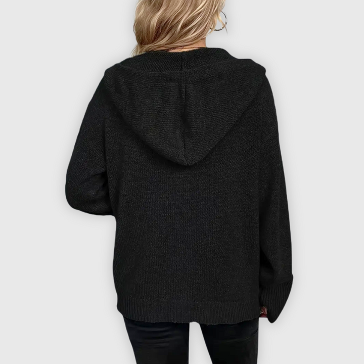 Chivana™ - Stylish & Chic Long Sleeve Hoodie with Button Placket