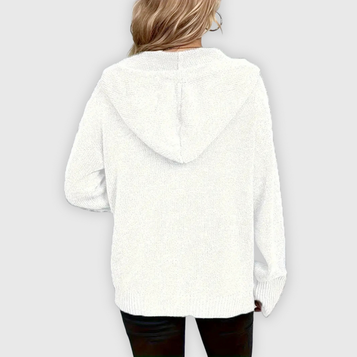 Chivana™ - Stylish & Chic Long Sleeve Hoodie with Button Placket