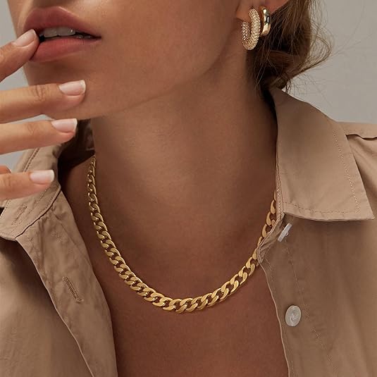 Cavaro™ | Thick Cuban Gold Chain Necklace
