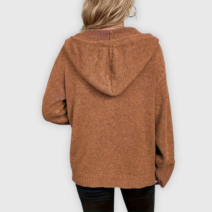 Chivana™ - Stylish & Chic Long Sleeve Hoodie with Button Placket