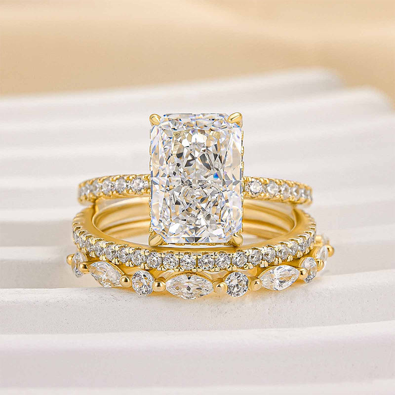 Jaily™ | 3-Piece Gold Wedding Ring Set