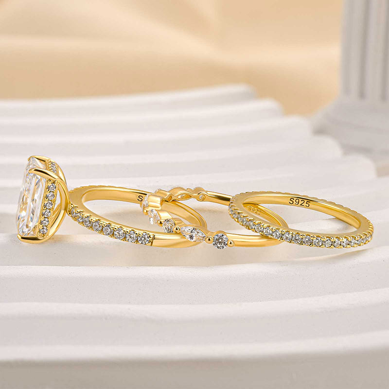 Jaily™ | 3-Piece Gold Wedding Ring Set