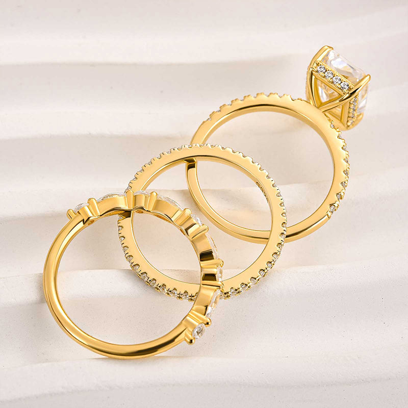 Jaily™ | 3-Piece Gold Wedding Ring Set
