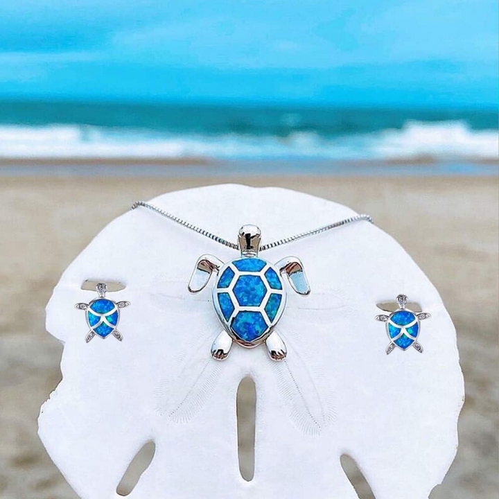 OpalWave™ | Marine Turtle Jewelry Set