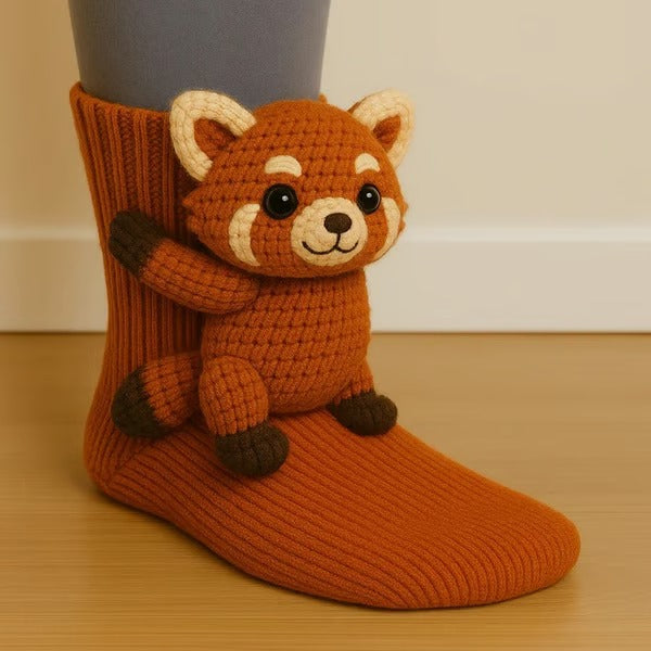 Runa™ | red panda socks