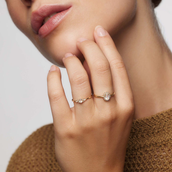 Muse™ | Golden Moonstone Ring