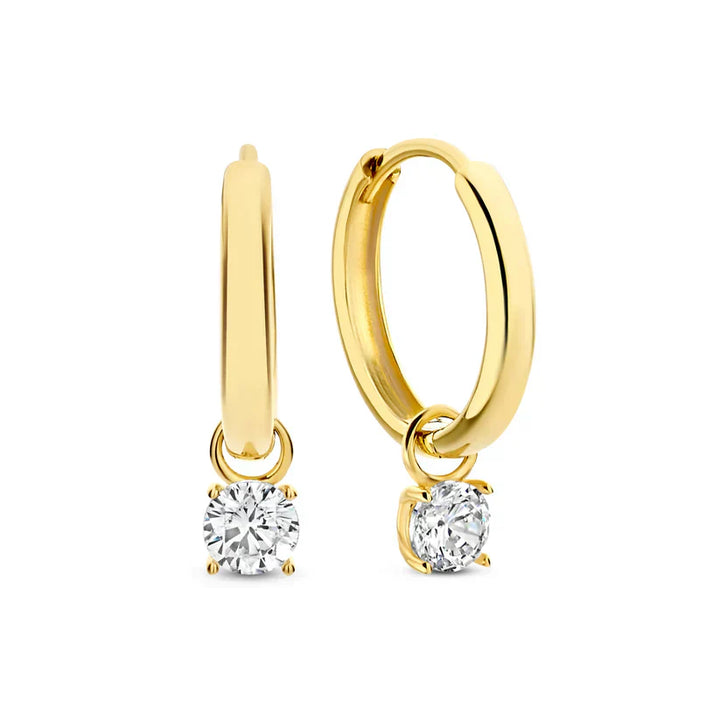 Larmes™ | Golden Stone Earrings Set