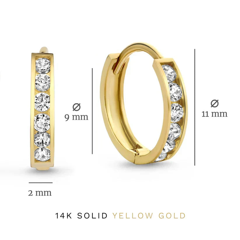 Brillane™ | Gold Stone Earring Set