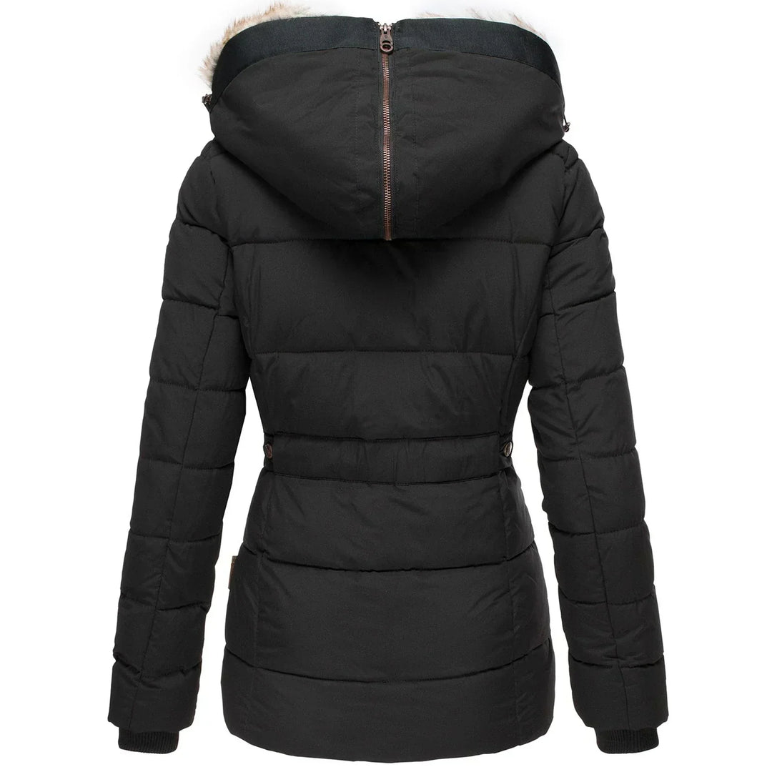 Hanne™ – Winter Jacket with Plush Collar and Slim Fit