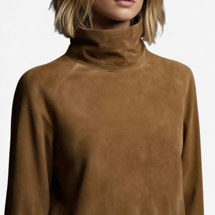 Tania™ Mini Dress with High Collar