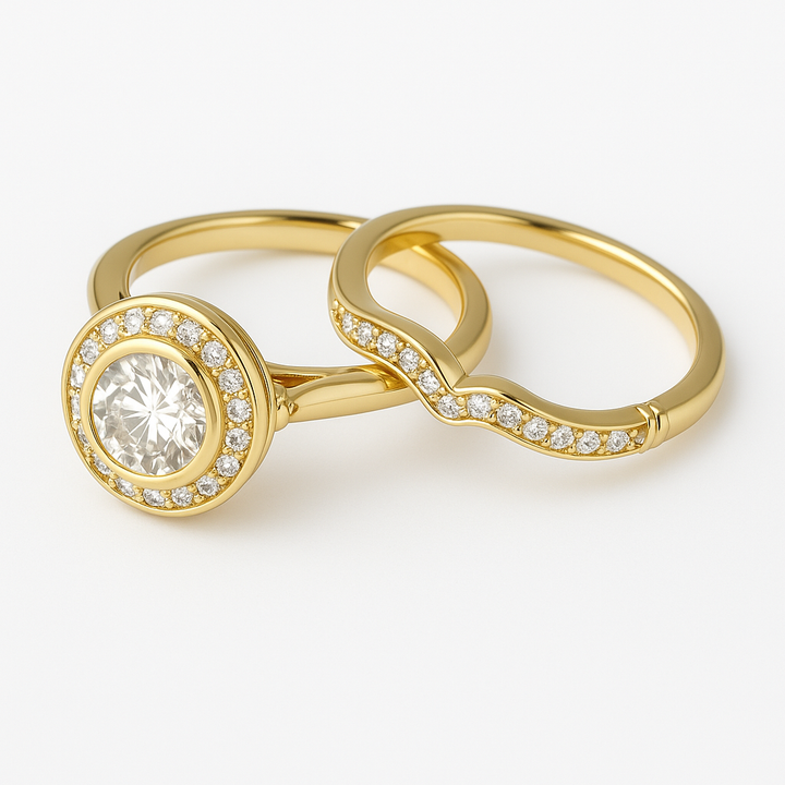 Breah™ | Vintage Gold and Zirconia Ring