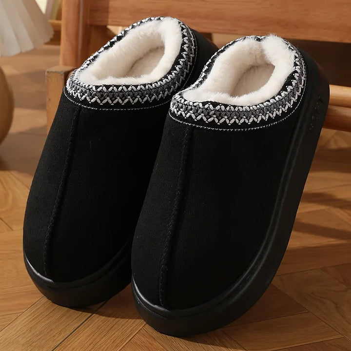 Chloe | Cozy Fluffy Platform Slippers