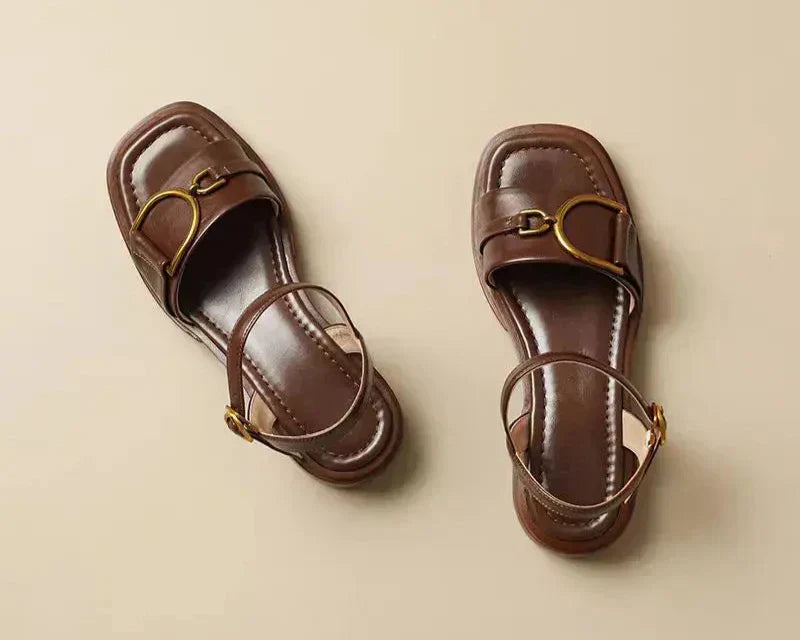 Amara | Stylish Buckled Flat Sandals