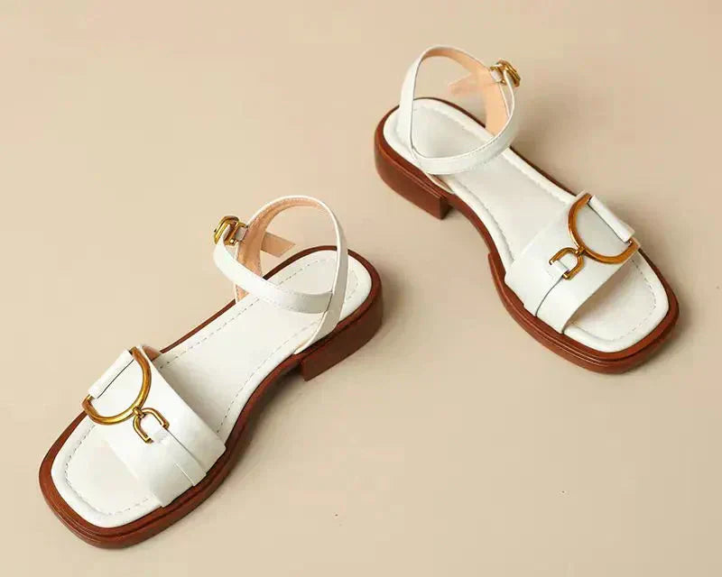 Amara | Stylish Buckled Flat Sandals