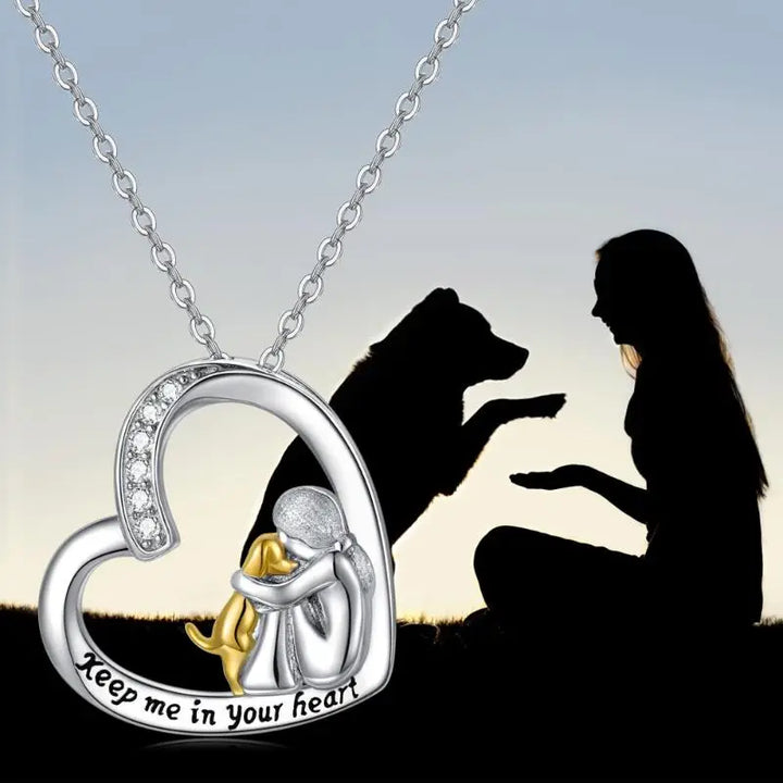 Cantrice™ | Heart and Dog Necklace
