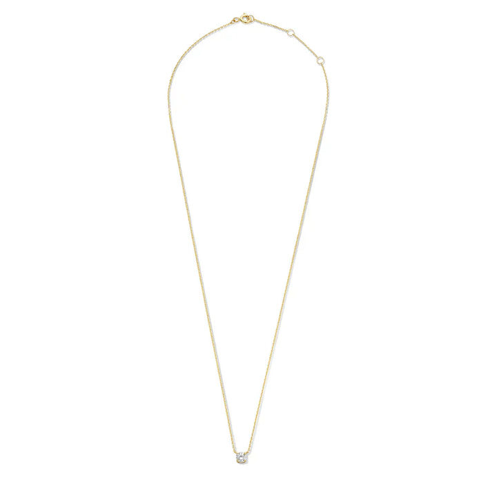 Clea™ | Gold Moissanite Stone Necklace
