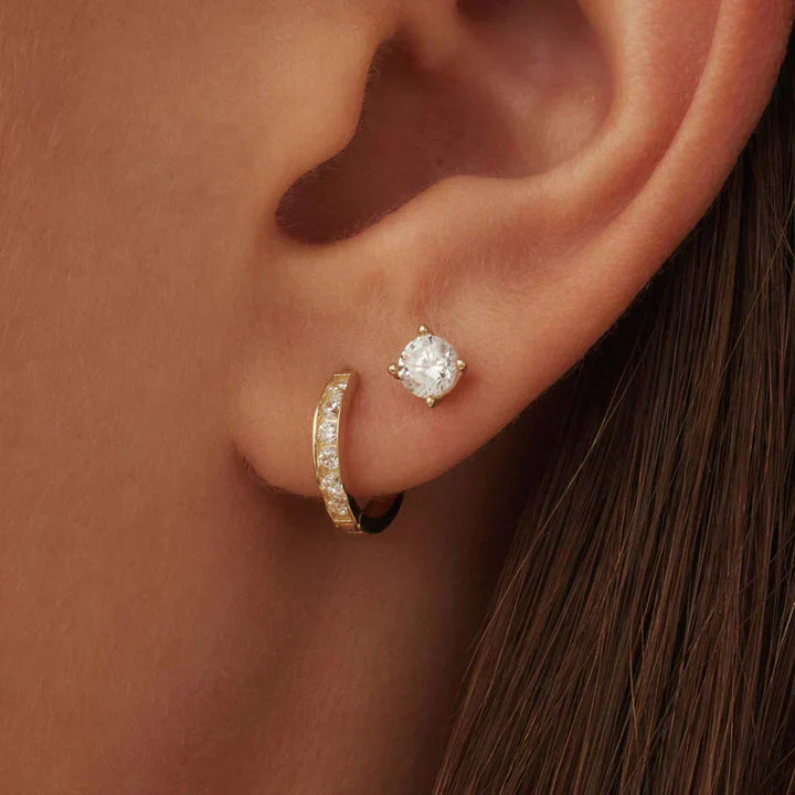 Brillane™ | Gold Stone Earring Set