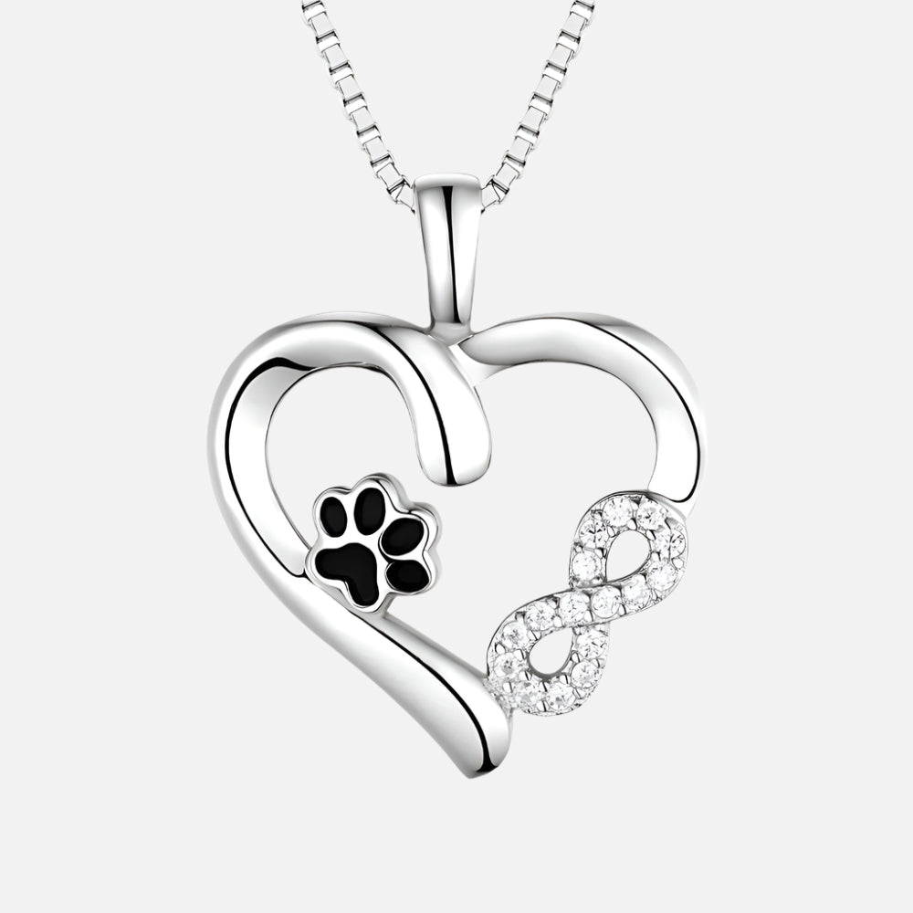 Althea™ | Paws, Heart, and Infinity Necklace