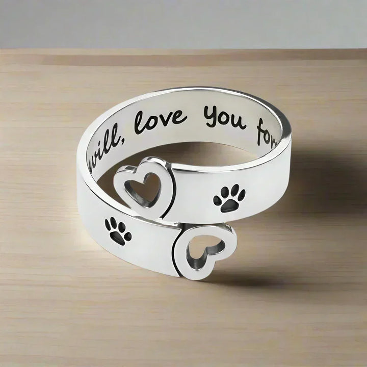 Byrne™ | Adjustable Paw and Heart Ring