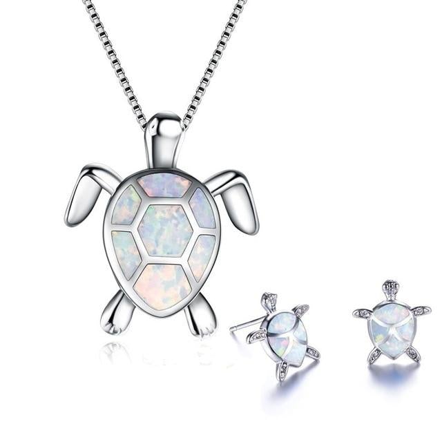 OpalWave™ | Marine Turtle Jewelry Set