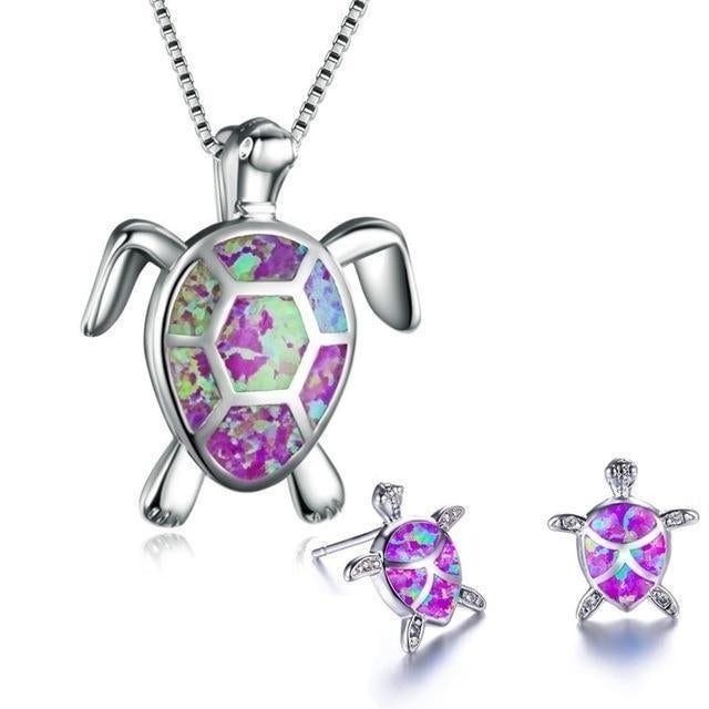 OpalWave™ | Marine Turtle Jewelry Set