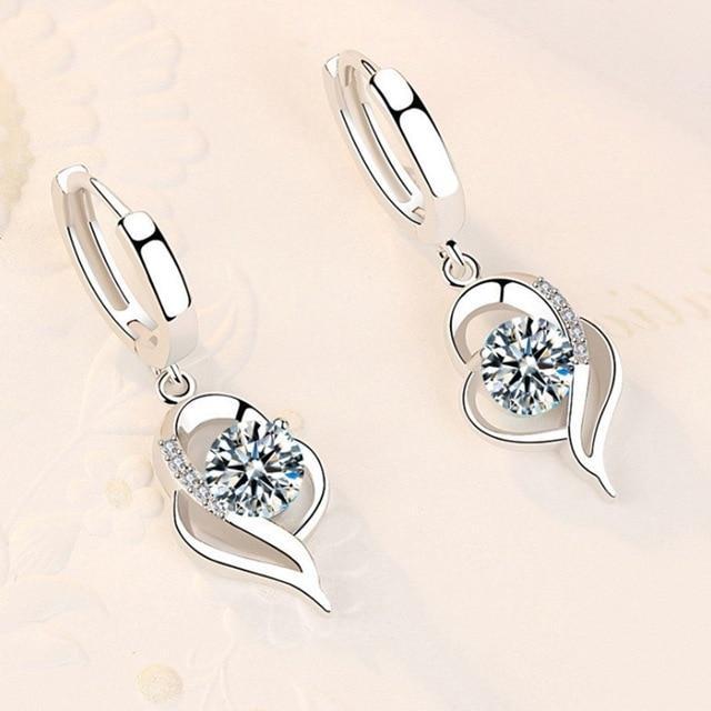 Gleam™ | Silver Cubic Zirconia Stud Earrings