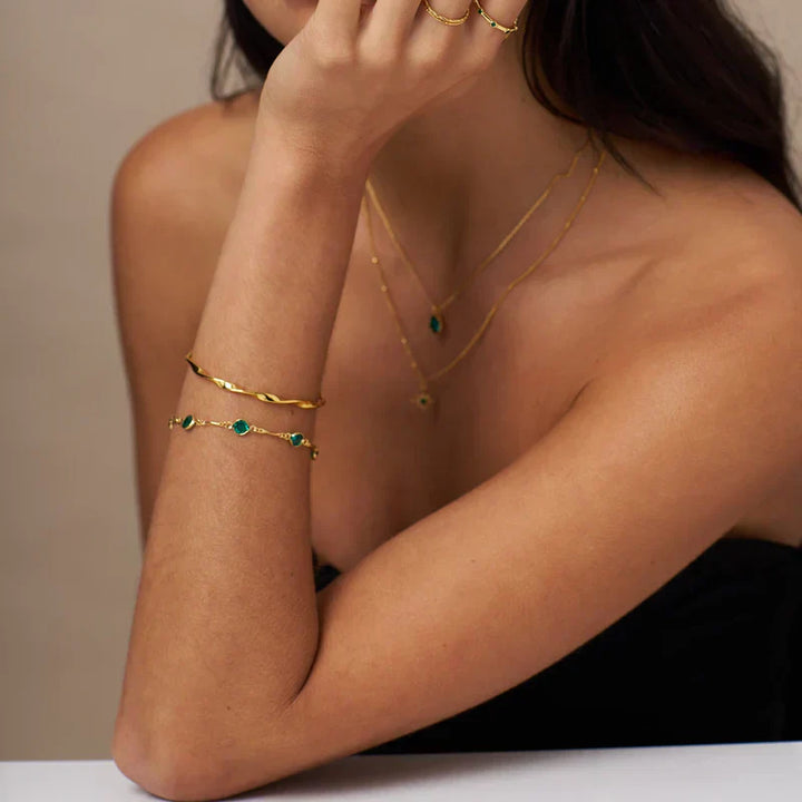 Emeralda™ | Gold Chain Bracelet