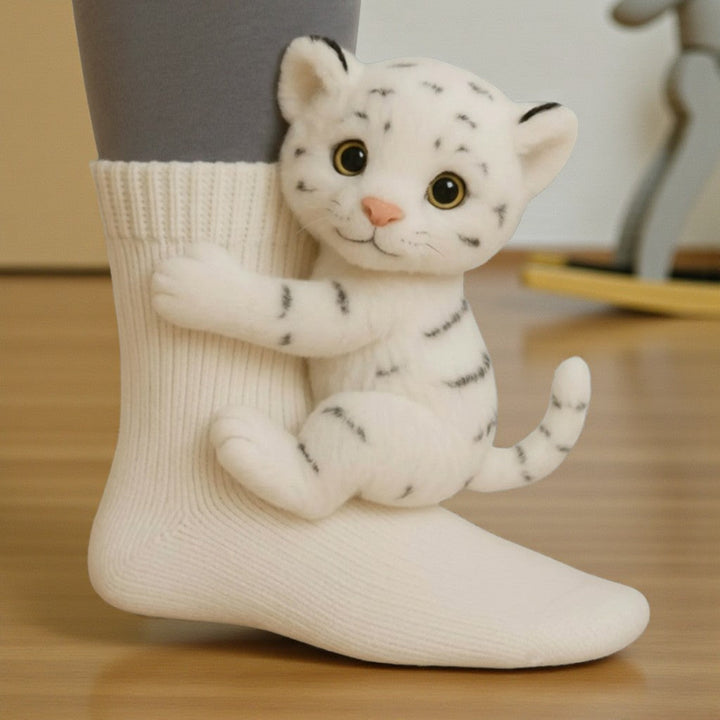 Arvid™ | White Tiger Socks