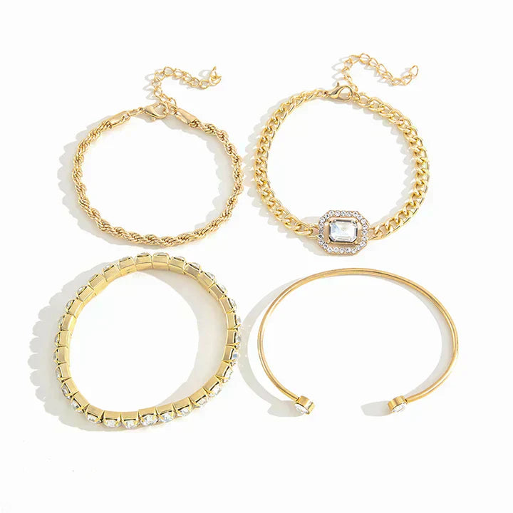 Domitia™ | Calvina Bracelet Set in Gold